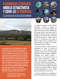Ilusionismo Económico, Modelo Extractivista y COVID-19 en Honduras: Las consecuencias en una economía debilitada
