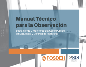 Libro de Trabajo y Programación Didáctica del Taller para la Elaboración de Documentos de Seguimiento y Monitoreo en el Presupuesto de Seguridad y Defensa en Honduras