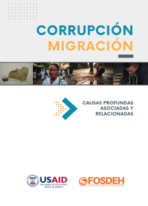 Resumen Ejecutivo. Corrupción–Migración: Causas Profundas Asociadas y Relacionadas