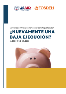 Monitoreo del Presupuesto General de la República 2024. ¿Nuevamente una baja ejecución? Al 31 de julio del 2024