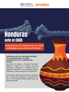 Honduras ante el CIADI. Implicaciones de la demanda por las ZEDE y estrategias para la defensa del Estado